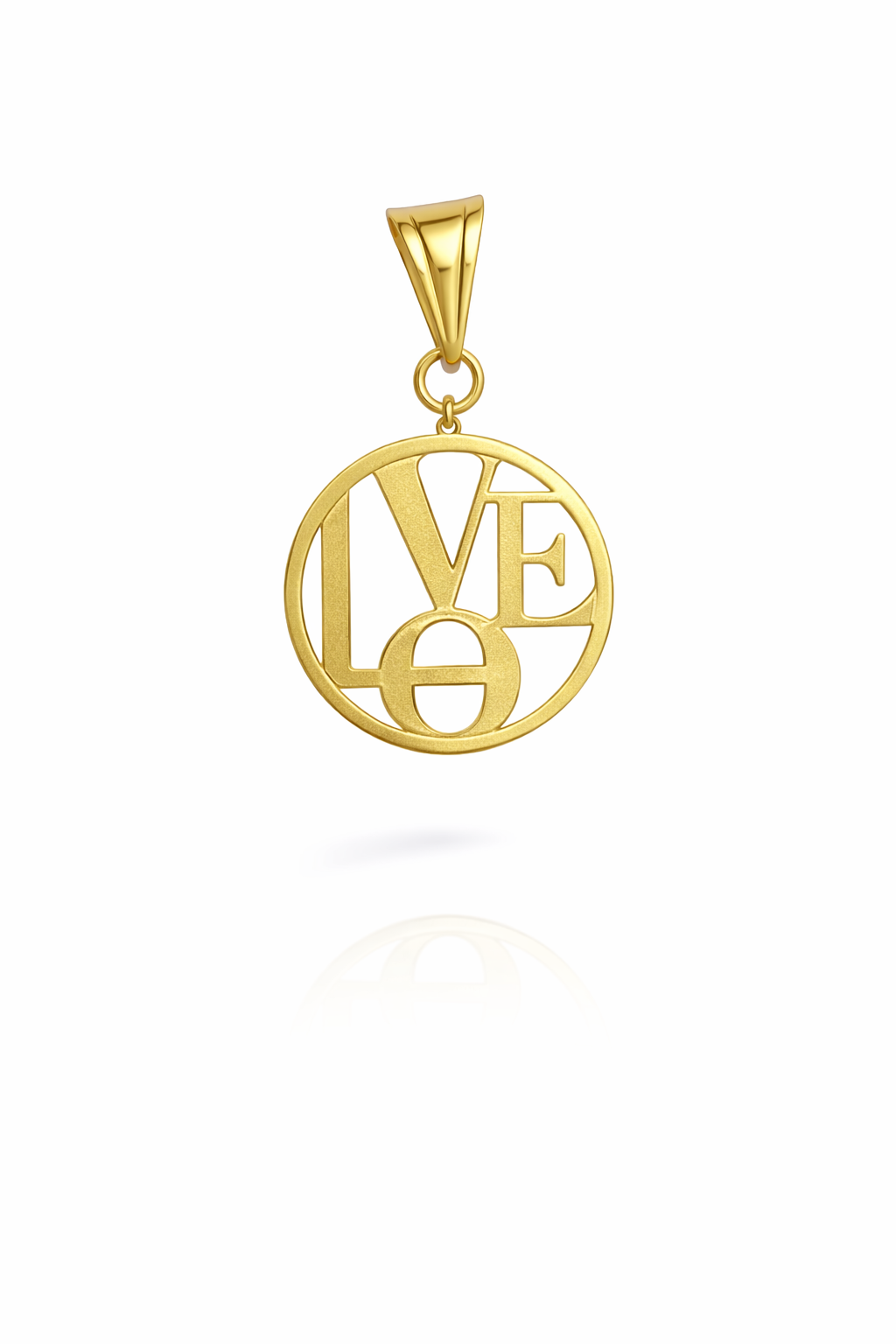 14KT MODERN ROUND PENDANT Weight 1GR