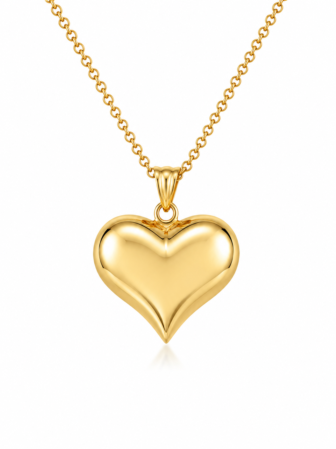 10KT MEDIUM DIAMOND CUT HEART PENDANT Size MEDIUM Weigth 1.6GR