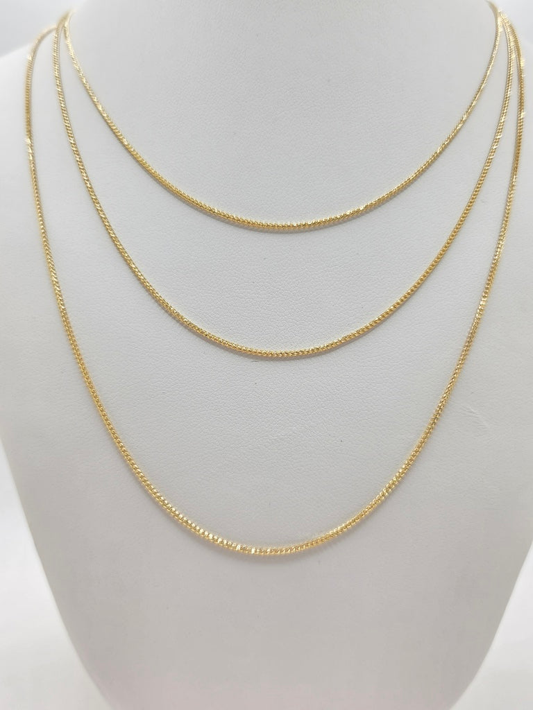 10KT SOLID FRANCO CHAIN Size 18INCH 1.8MM Weight 4.8GR