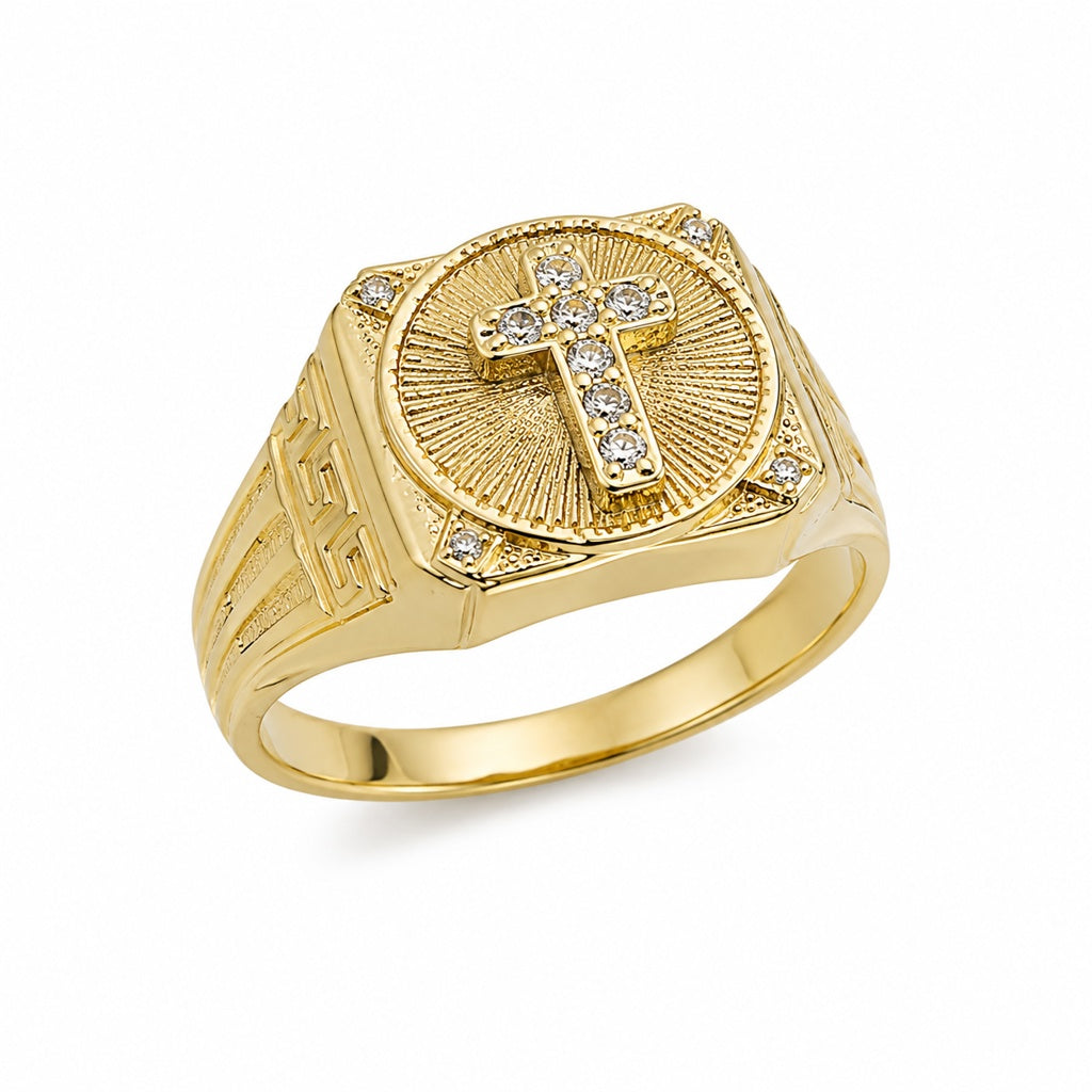 10KT CROSS RING SIZE 11 Weigth 5GRS