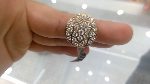 10KT MEDIUM SOLID ROUND ROSETTA MAN'S RING Size 10.5 Weigth 12GR