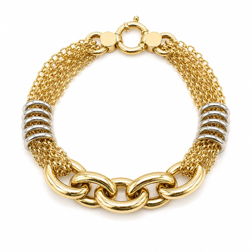10KT ROLO BRACELET Size 7INCH