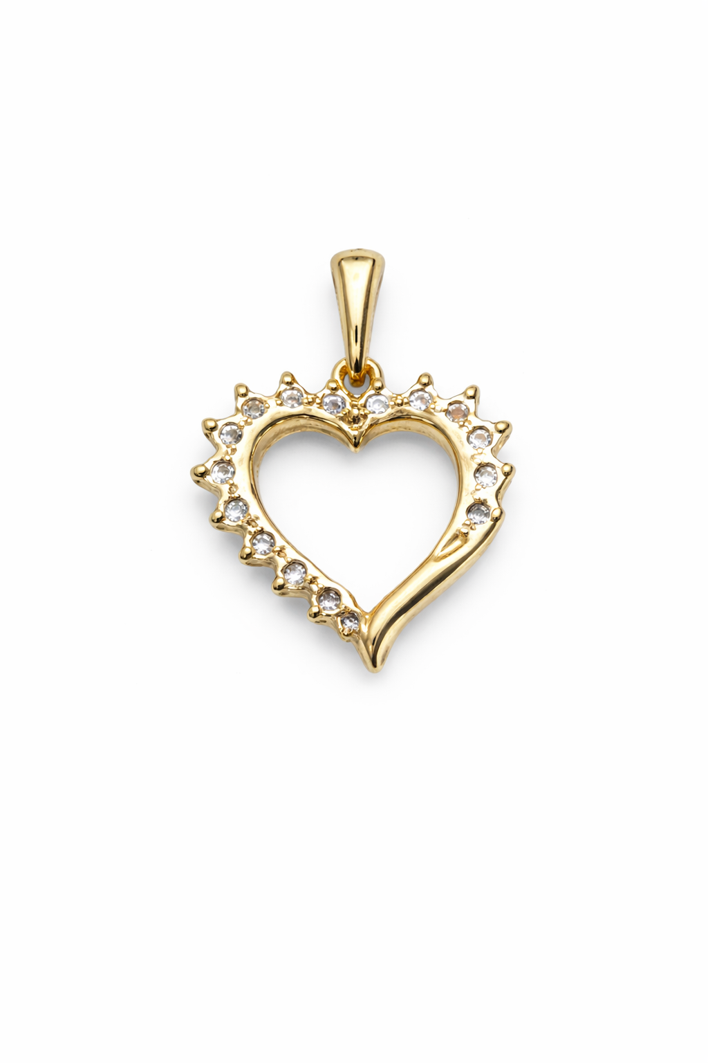 10KT DIAMOND HEART PENDANT Weigth 1.5GR