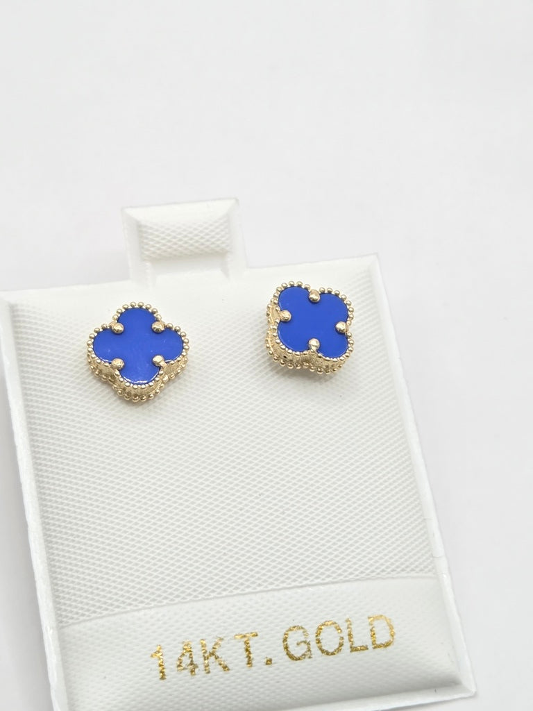 10KT FLOWER EARRINGS Size SMALL Weigth 1.3GR