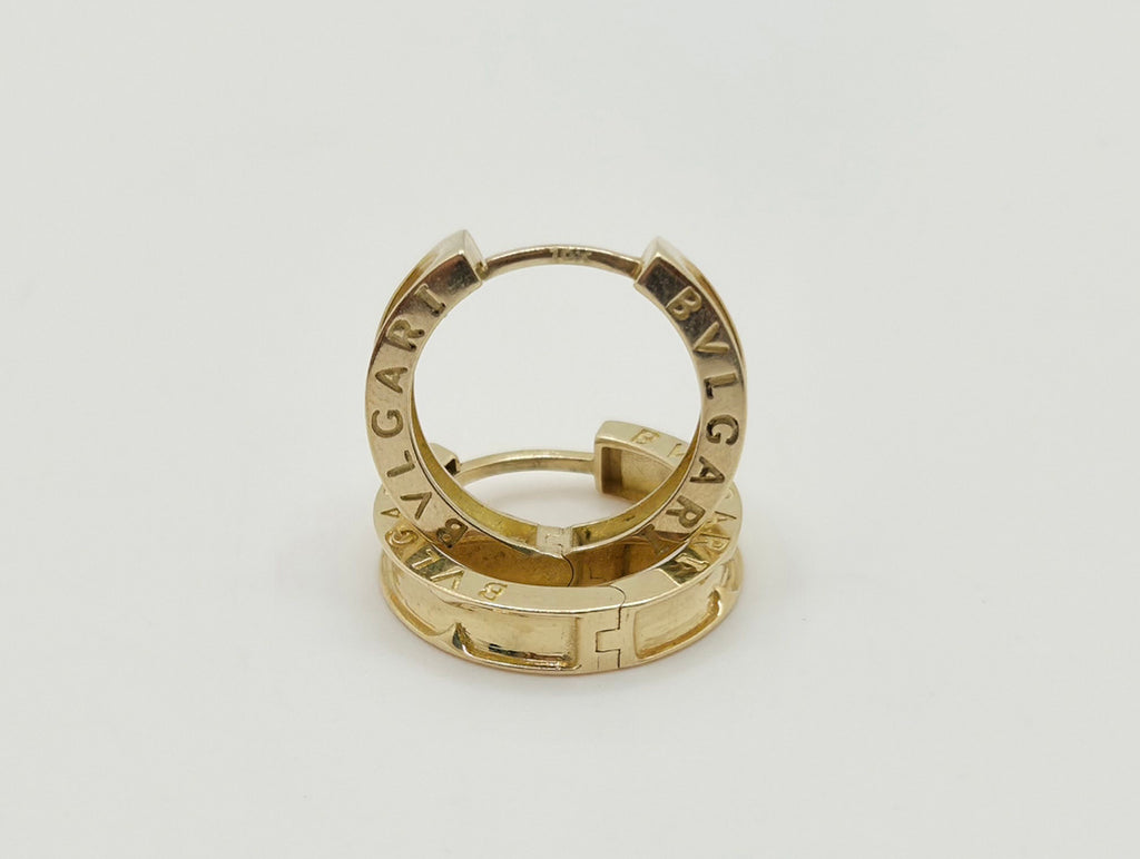 10KT BULGA HOOPS EARRINGS Size 2 Weight 3.EGR