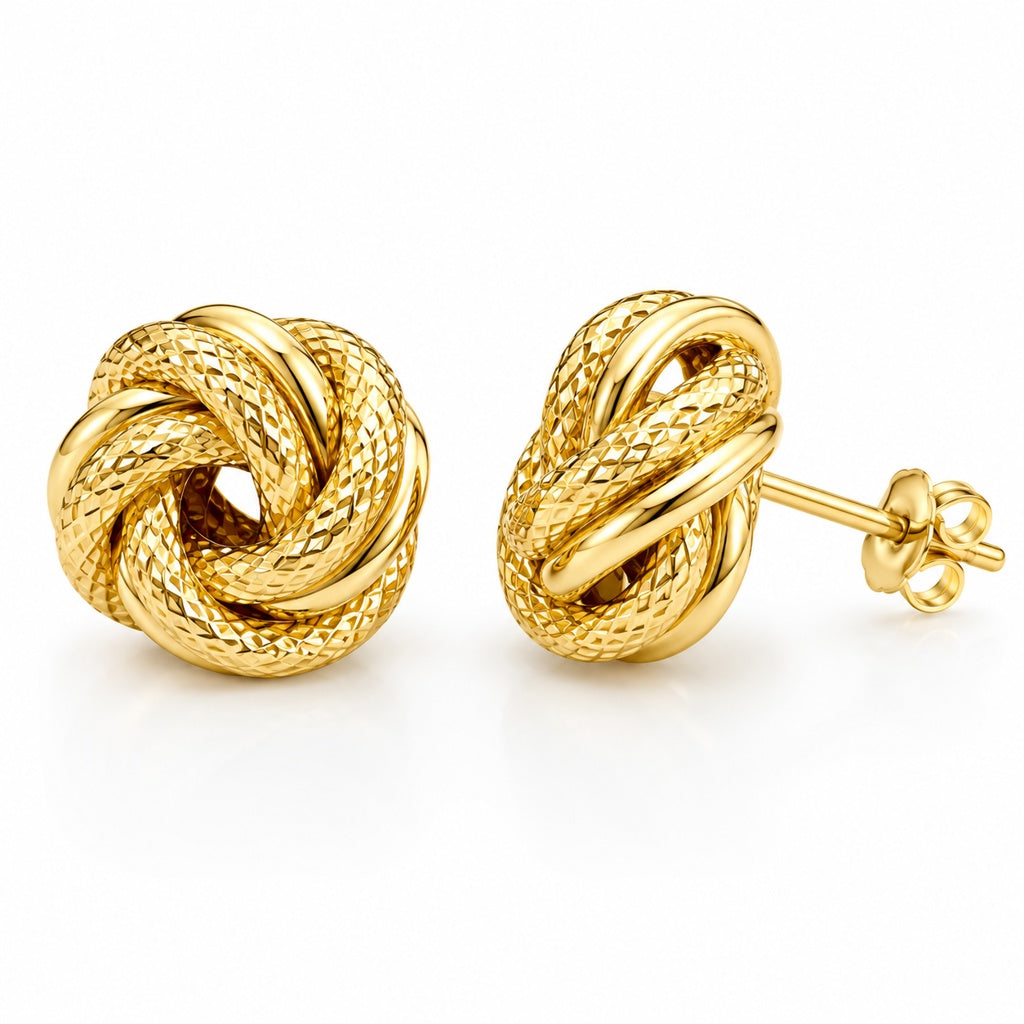 10K KNOT EARRINGS Size
