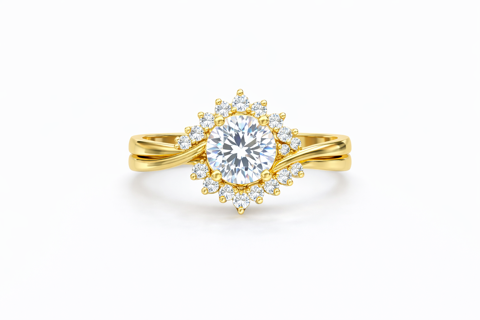 10KT SOLITARE RING Size SIZE 8 Weigth 3.8GR