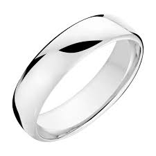 10KT WHITE GOLD WEDDING BAND RING Size 5mm Size 12 Weigth 4.6 grs