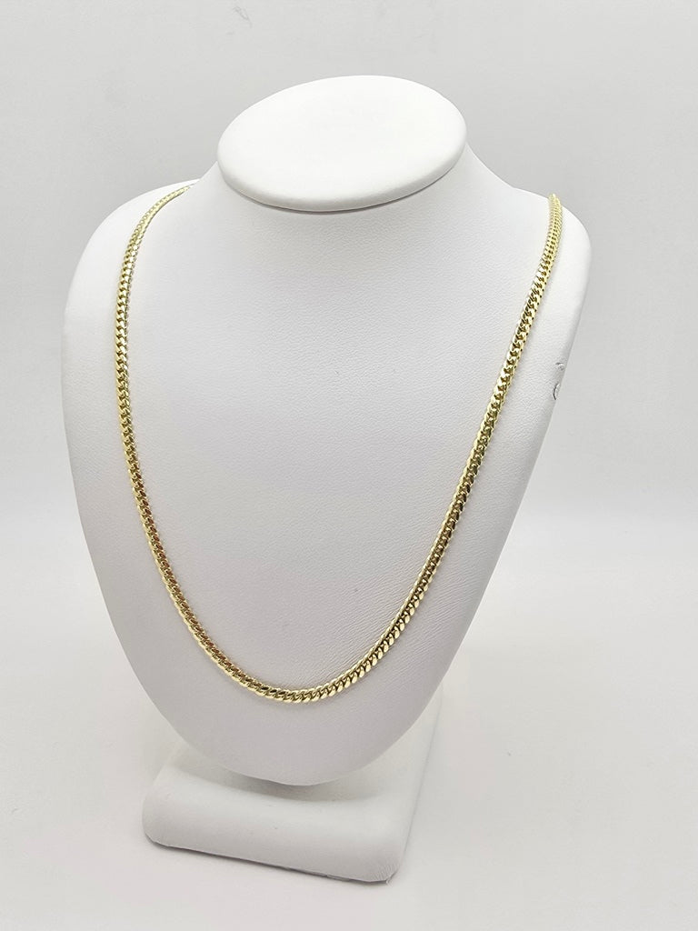 10KT SOLID MIAMI CUBAN CHAIN Size 20INCH 2.5MM Weight 8.4GR