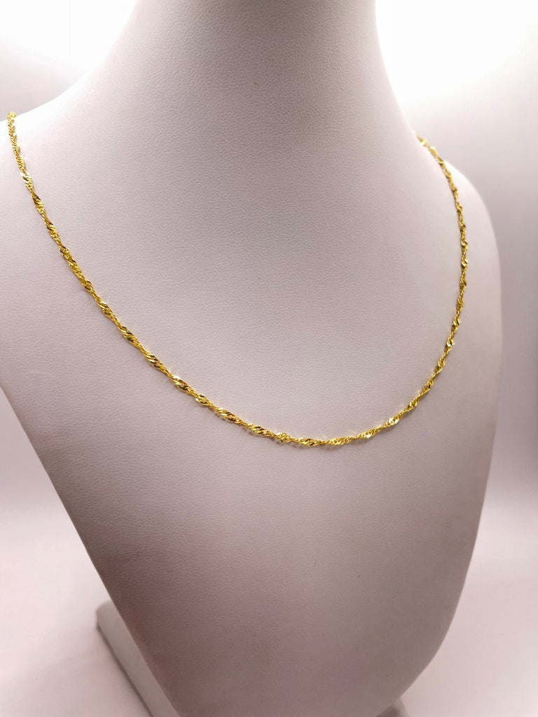 10KT ROPE CHAIN 24INCH 2MM WEIGHT 6.6GR.