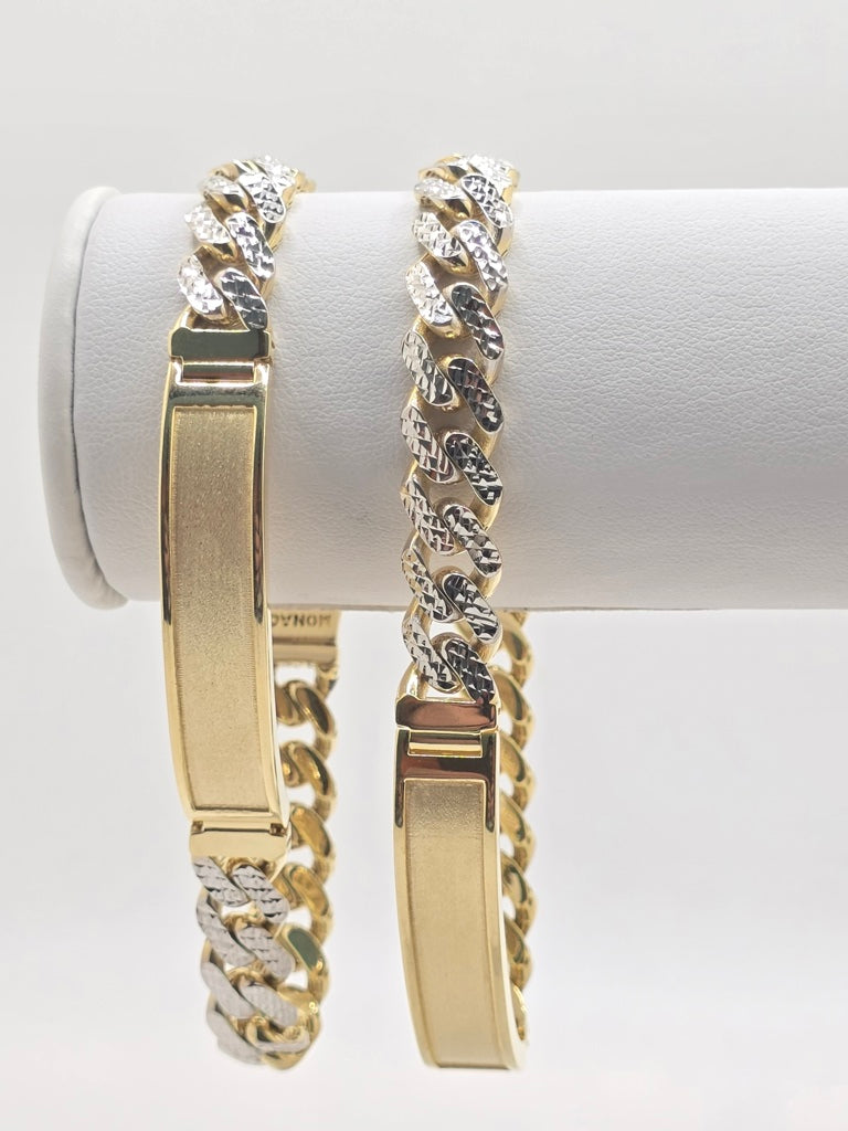 10KT PAVE ID BRACELET MONACO CERTIFIED