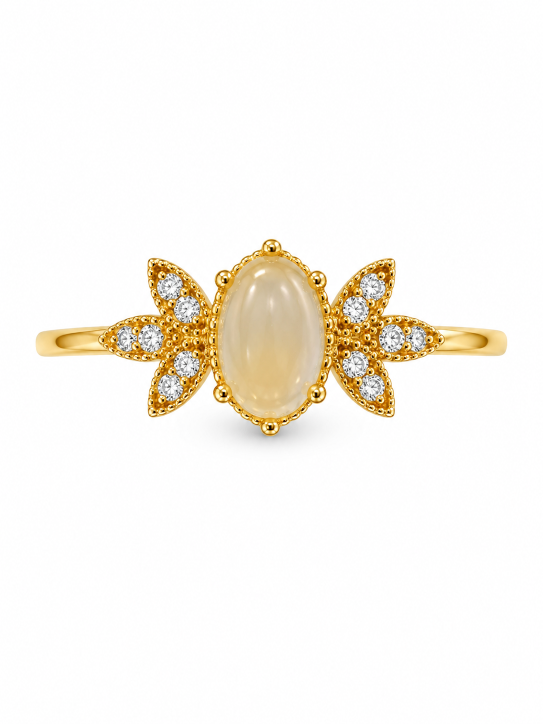 14KT DIAMOND DELICATE RING Size 7