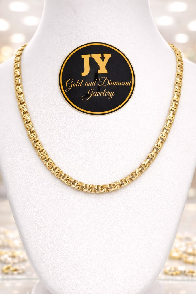 14KT CHINO LINK NECKLACE Size 18INCH 5MM Weigth 15.4GR