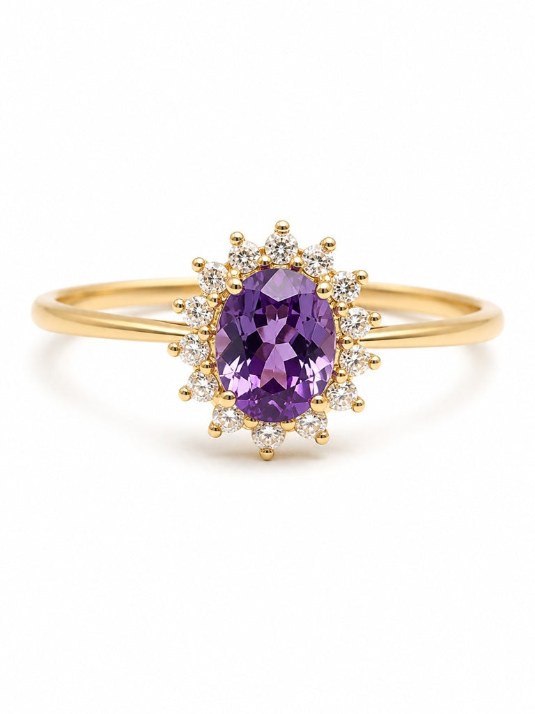 14KT DIAMOND PROMISE RING+DIAMOND Size 7