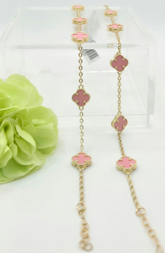 14KT FLOWER BRACELET Size 7.5INCH Weigth 3GR