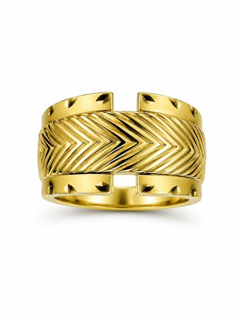 10KT MODERN RING Size 8