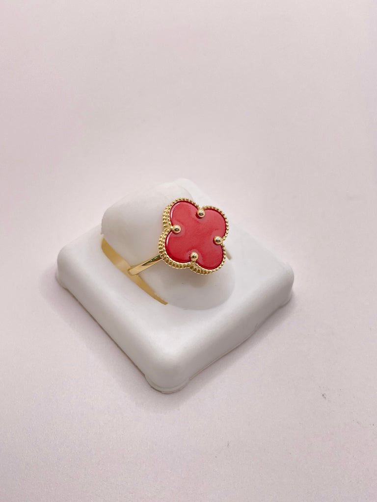 14KT FLOWER RING Size 7 Weigth 1.26GR
