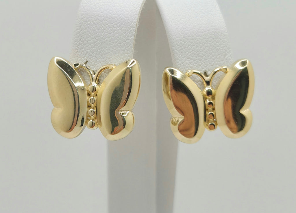 10KT GOLDEN BUTTERFLYS EARRINGS Weight 4GR