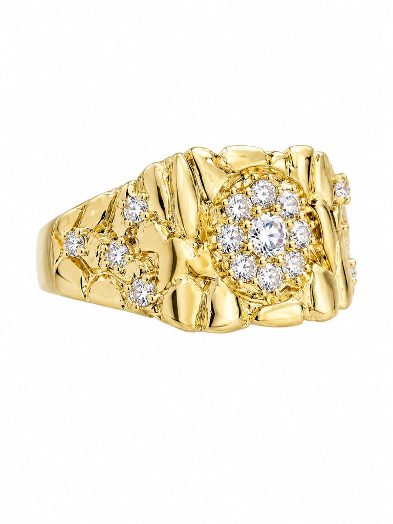10K NUGGET RING Size 11.5