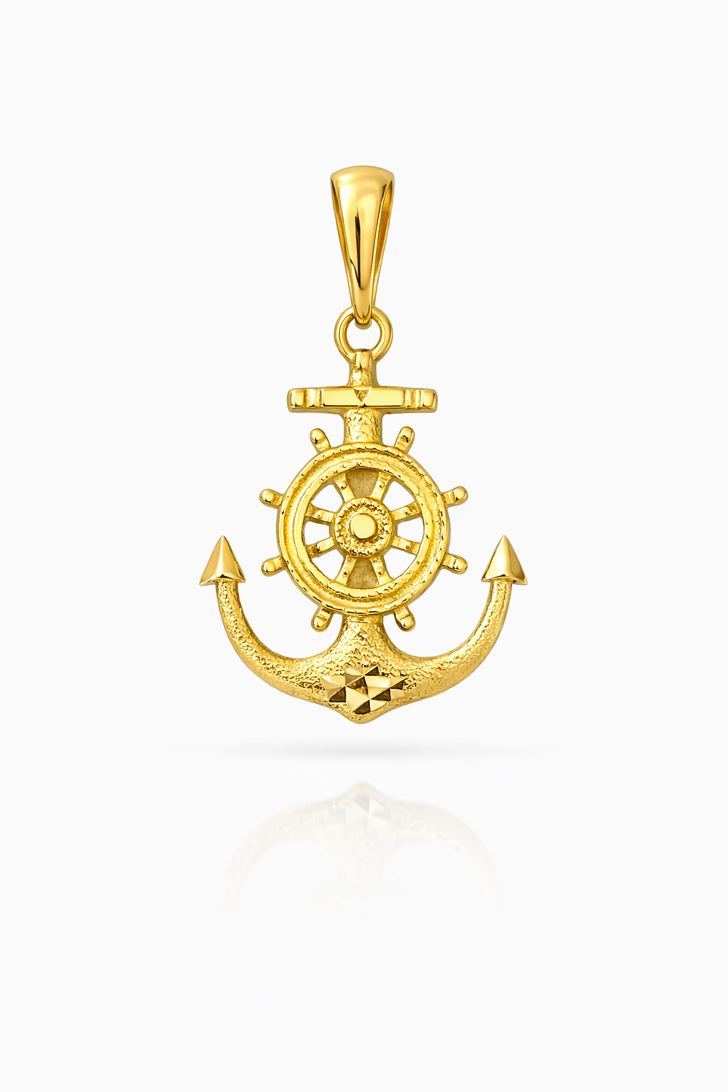 10KT YELLOW GOLD ANCHOR PENDANT Size SMALL Weigth 1.8GR