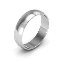 10KT WHITE GOLD WEDDING BAND RING Size 5mm Size 12 Weigth 4.6 grs