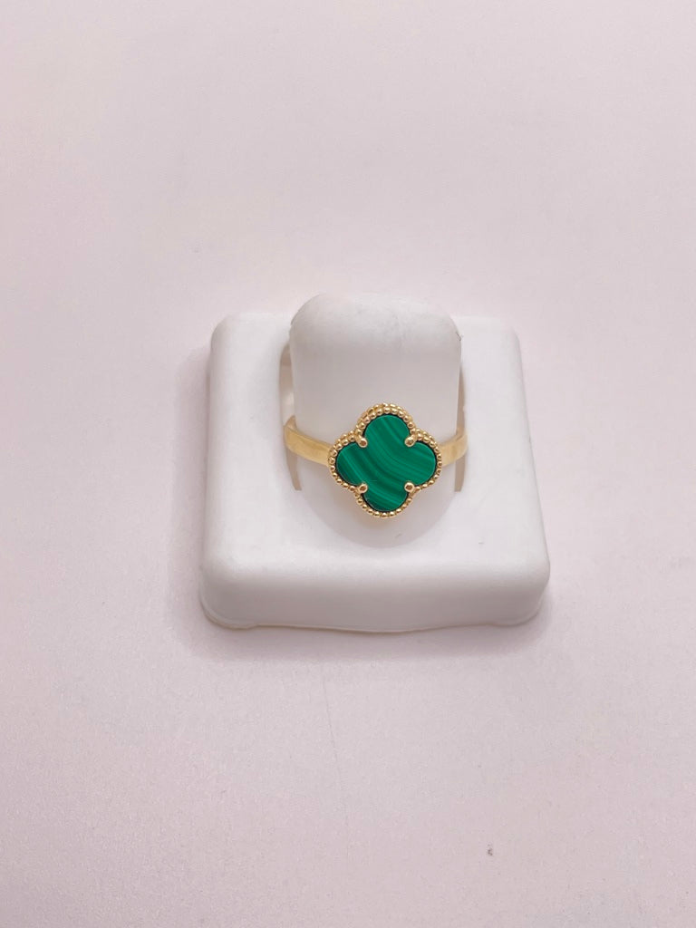 10KT FLOWER RING Size 7 Weigth 1.67GR
