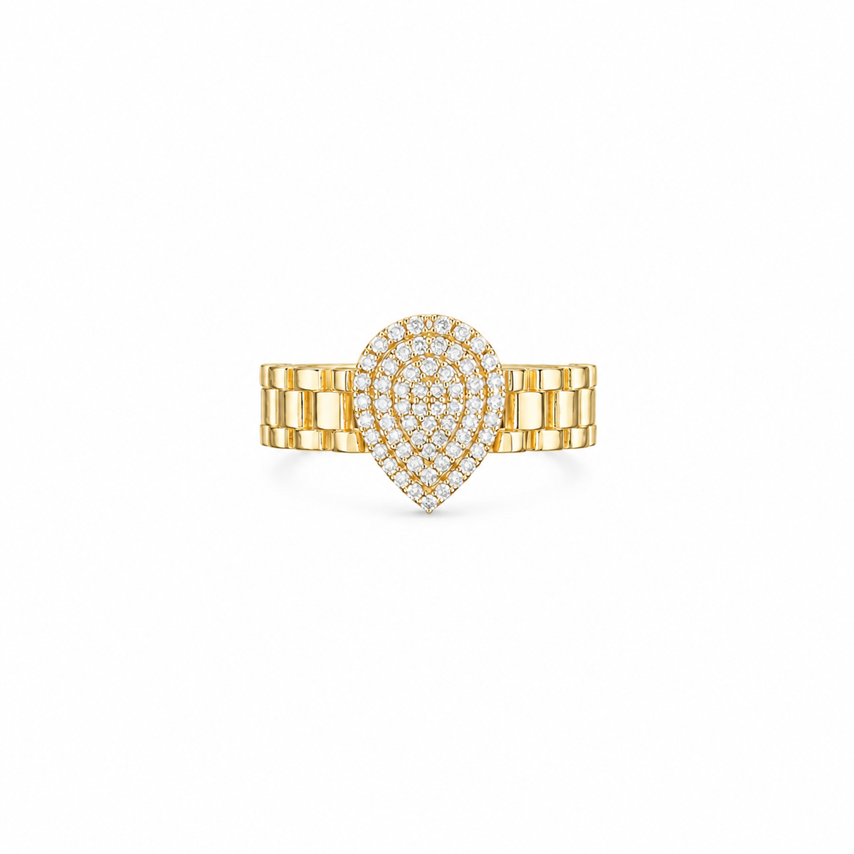10KT NUT RING Size 8 3GR
