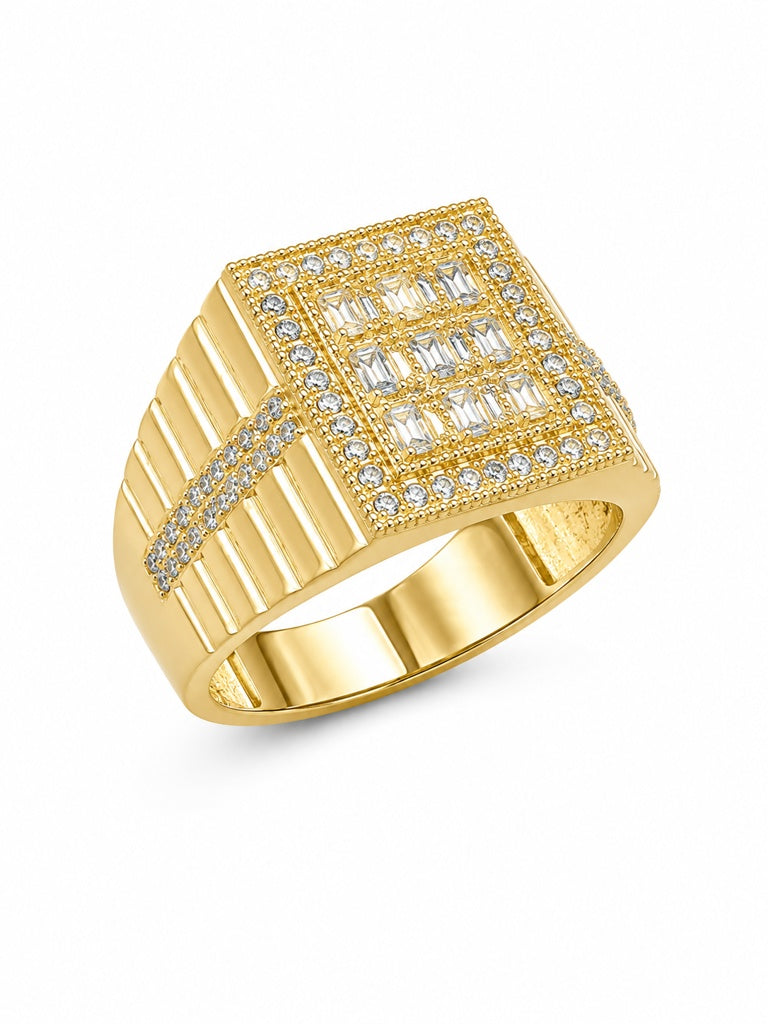 10K CZ SQUARE CUT RING Size 10