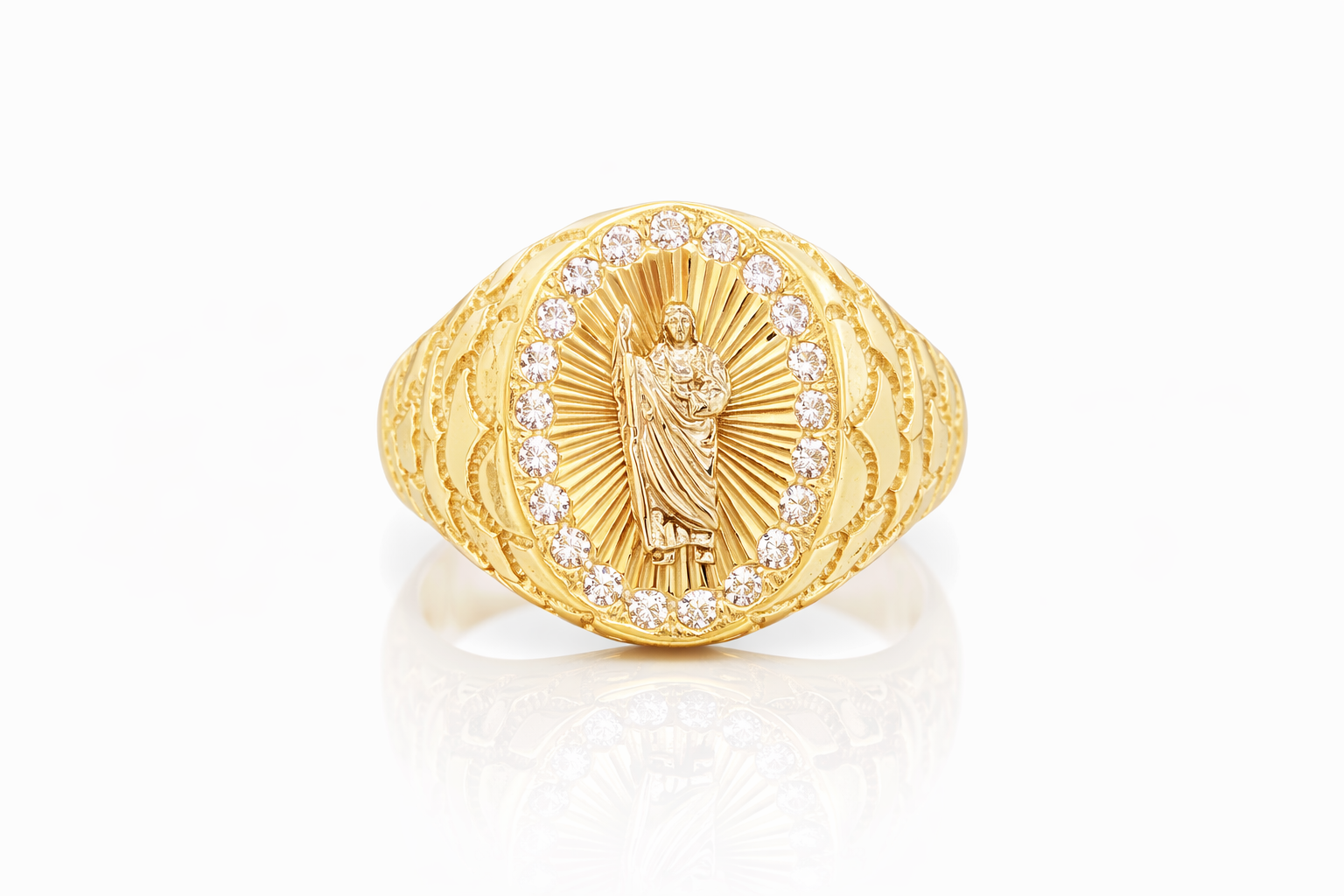10KT SANJUDAS NUGGET RING Size 9.5 Weigth 8.50GRS