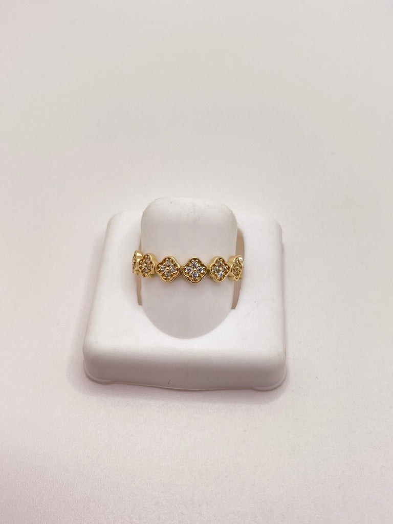 10KT FLOWER RING Size 8 Weigth 1.29GR