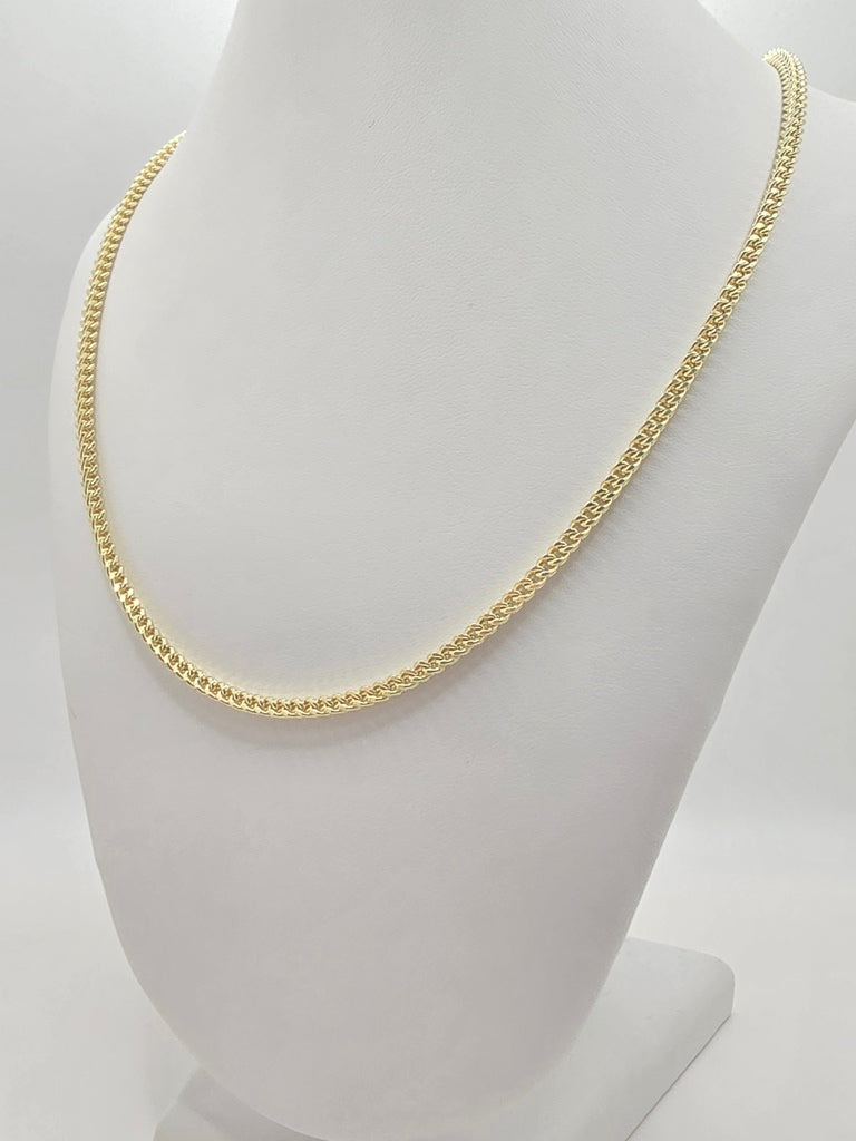 14KT HOLLOW FRANCO CHAIN Size 20INCH 3.5MM Weight 10.8GR