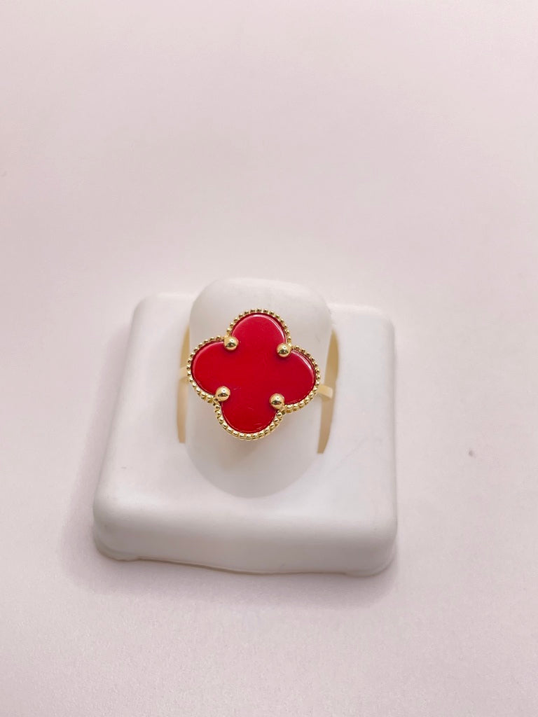 14KT FLOWER RING Size 7 Weigth 2.7GR