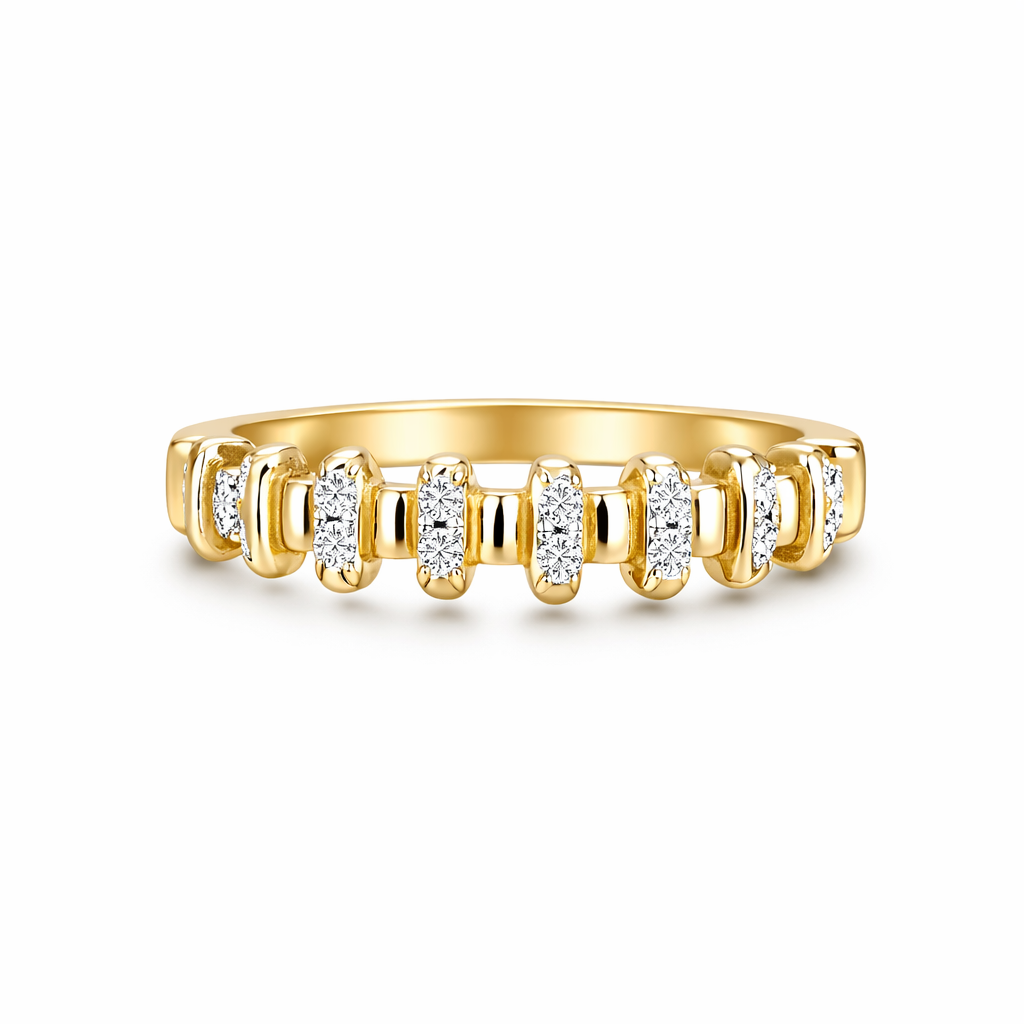 10KT DELICATE BAR DESIGN RING  Size 7  Weigth 1.1GR