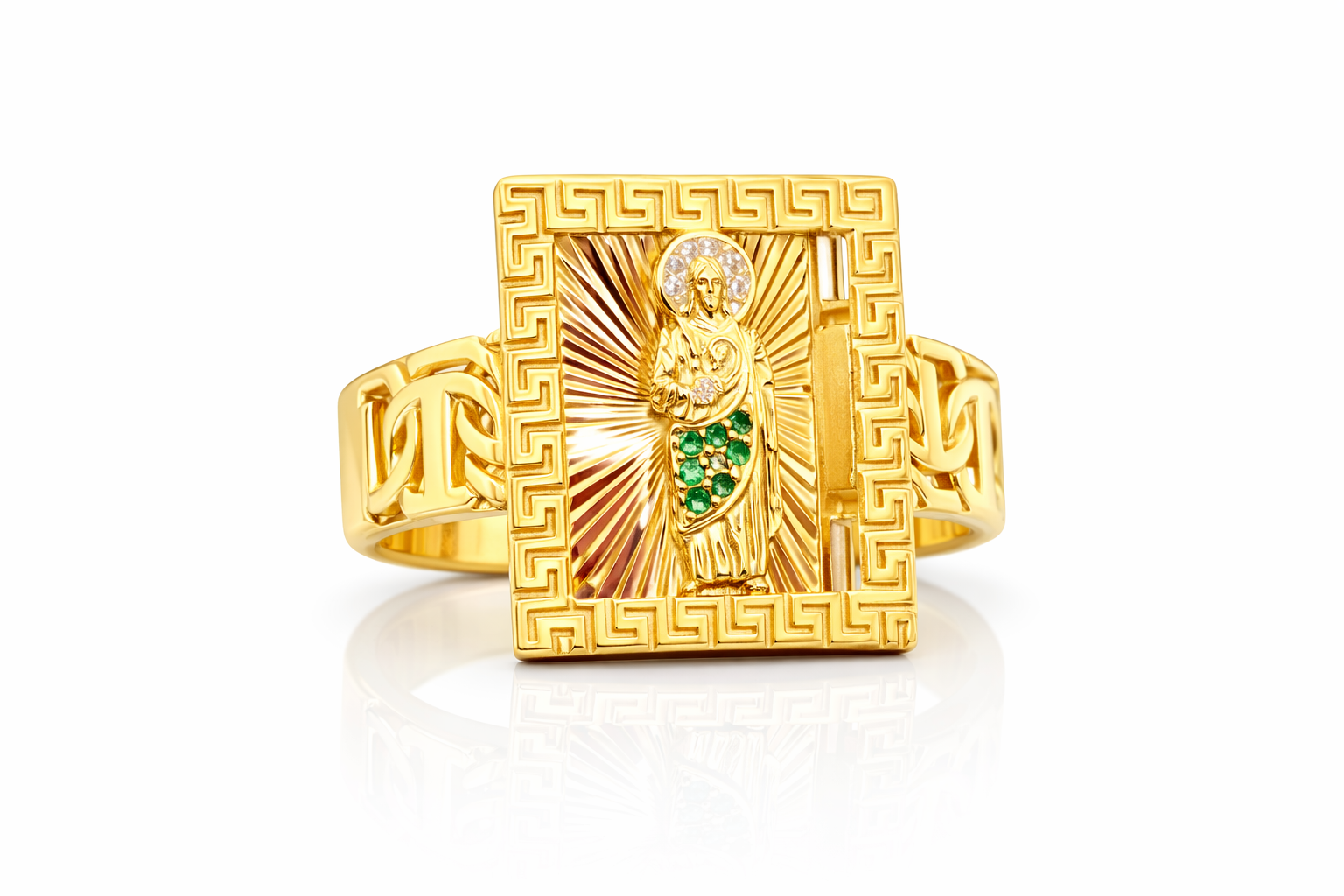 10KT SAINTJUDE CHINOLINK RING Size 11 Weigth 8.30GRS