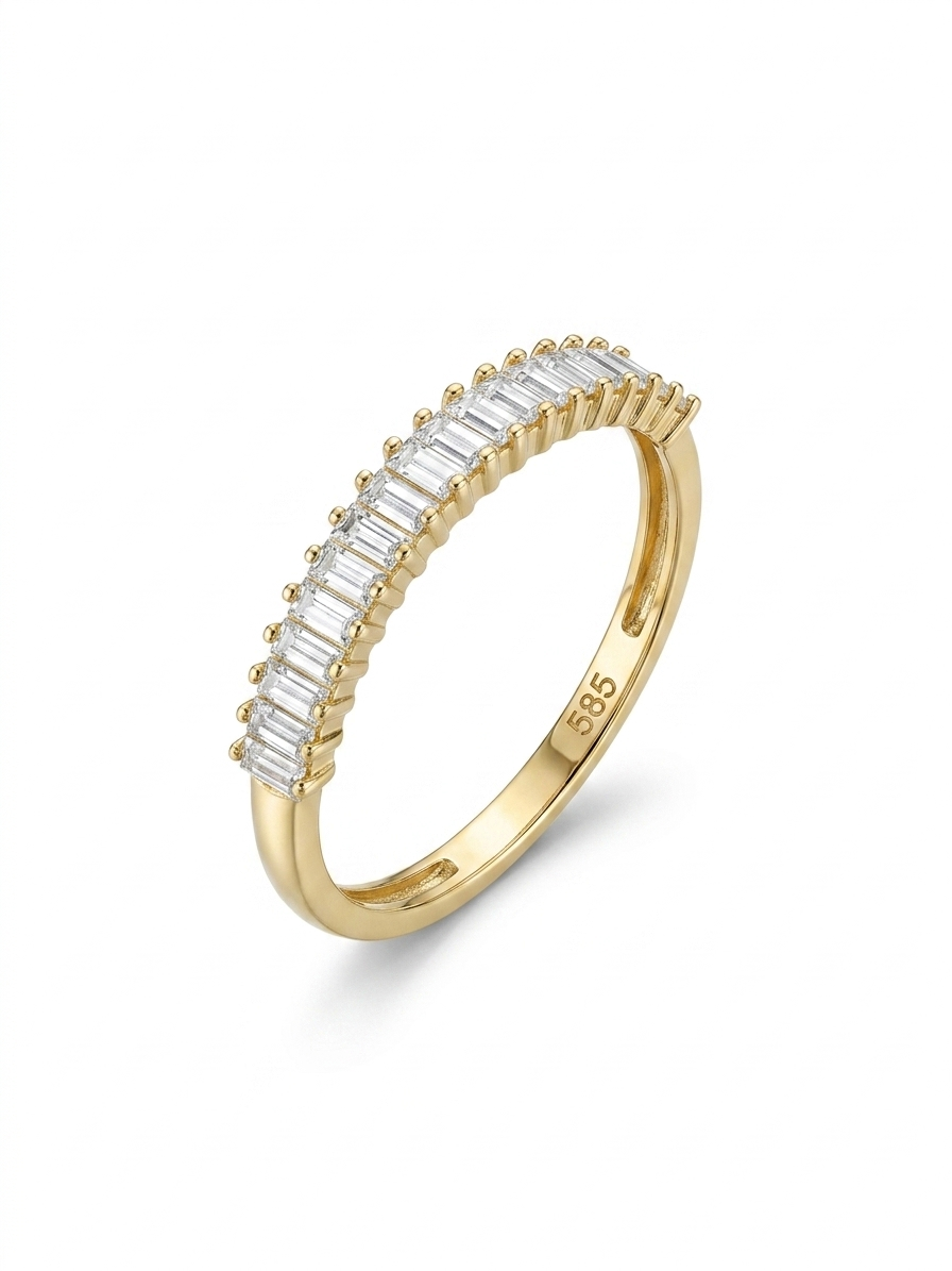 14K STONE RING Size 6