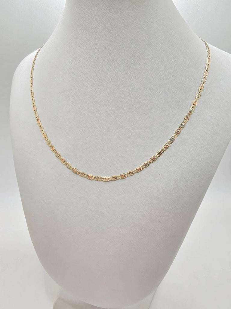 10KT SPECIAL OFFER VALENTINE CHAIN Size 16INCH 3.5MM Weigth 5.5GR