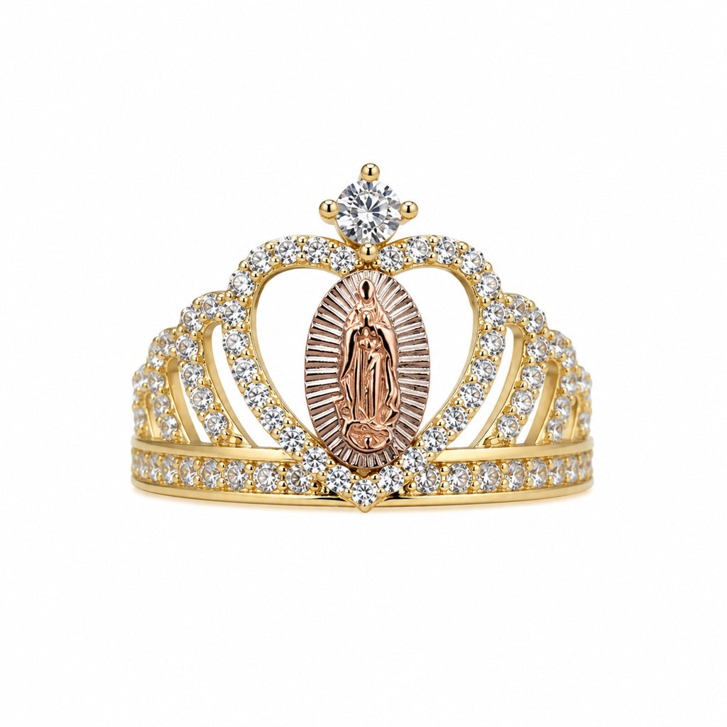 10KT CROWN VIRGEN RING Size 7.5
