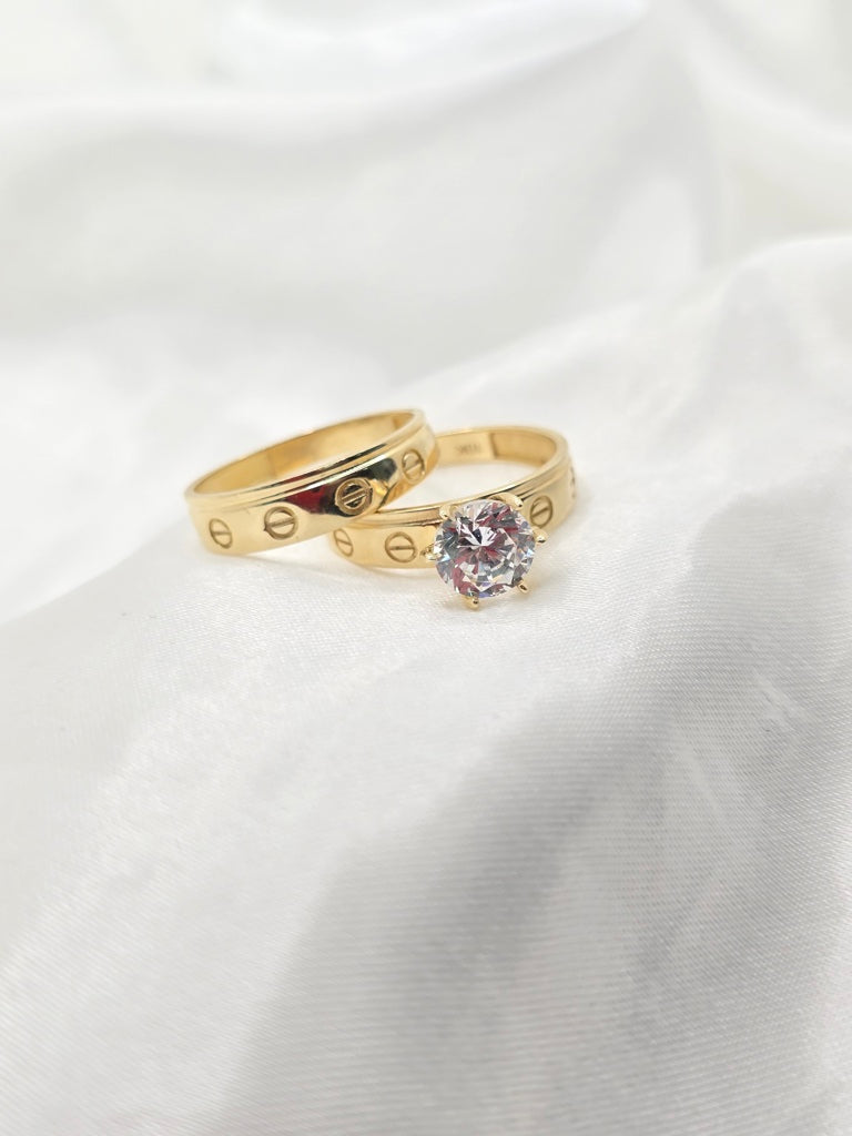 10KT  RING Size 7 Weigth 3.6GR