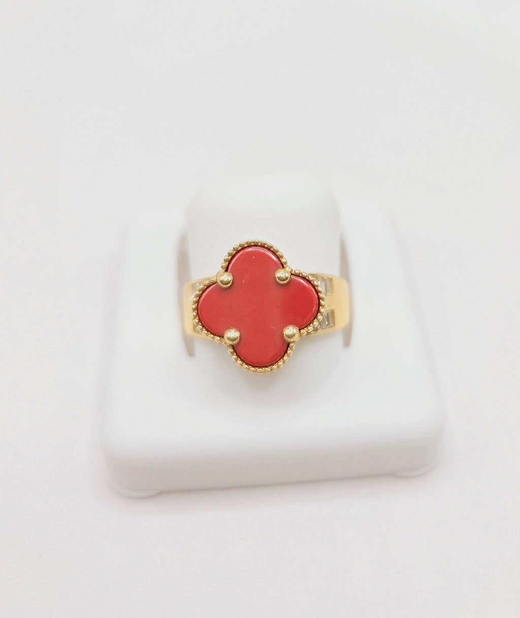 10KT FLOWER RING Size 6.5 Weigth 3.4GR