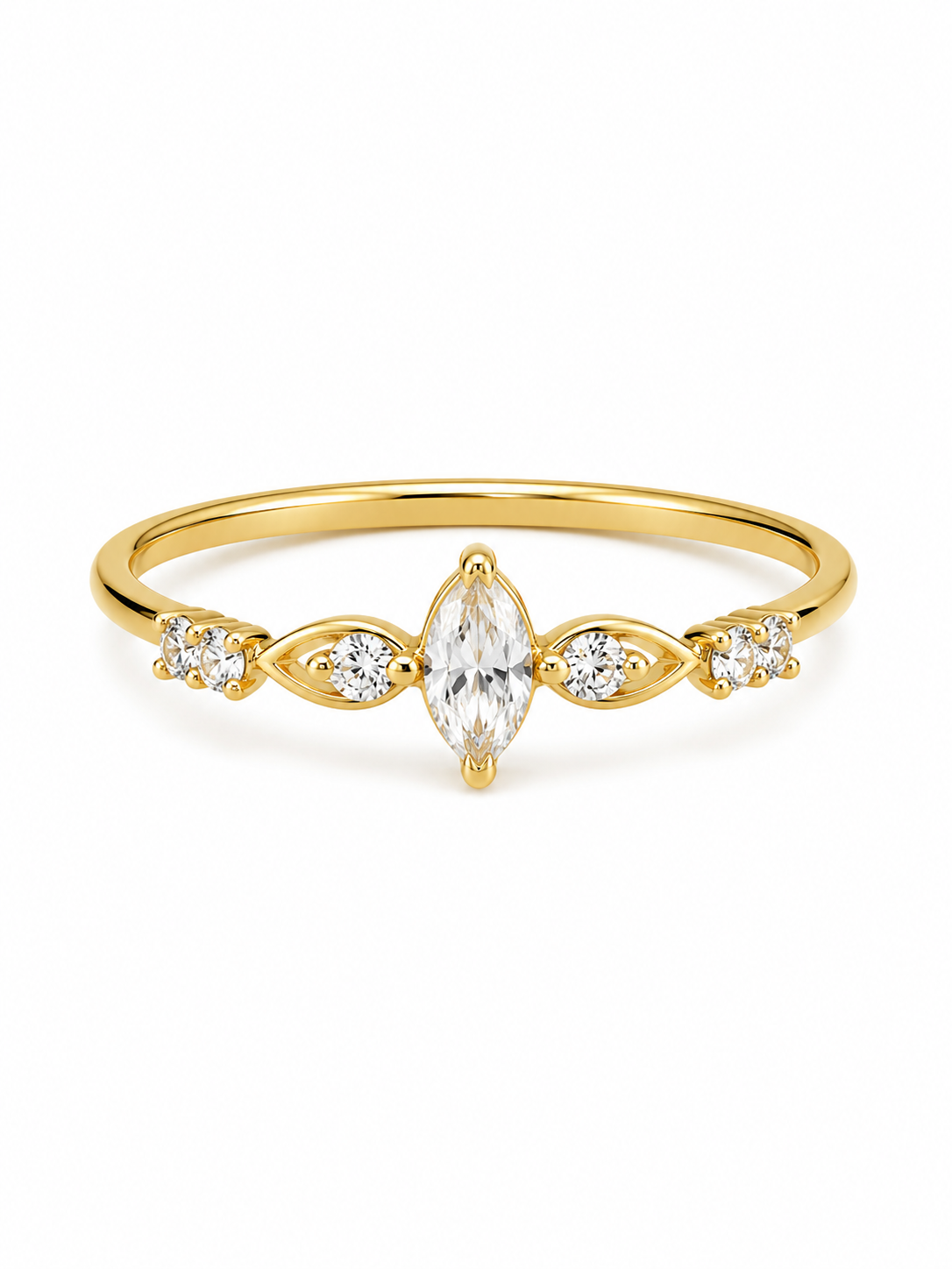 14K STONE RING Size 7.5