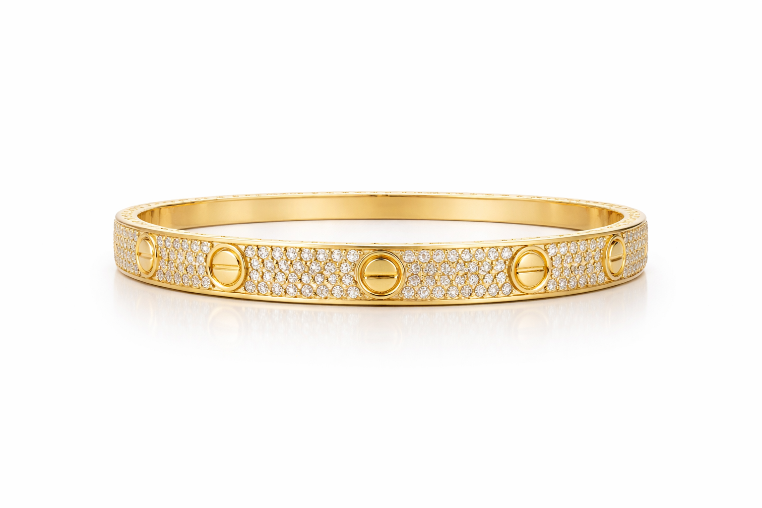 10KT  BRACELET+BANGLE Size 6.5INCH 7MM Weigth 14.5GR