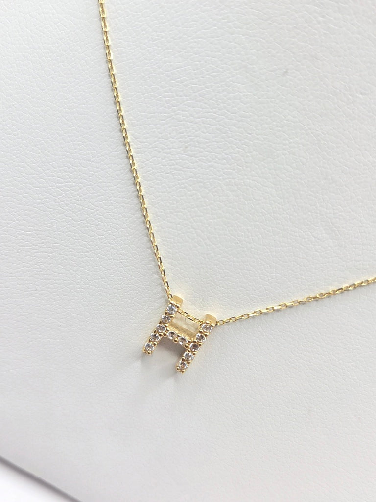 14KT LETTER "H" CHAIN Size 18INCH Weight 1.78GR