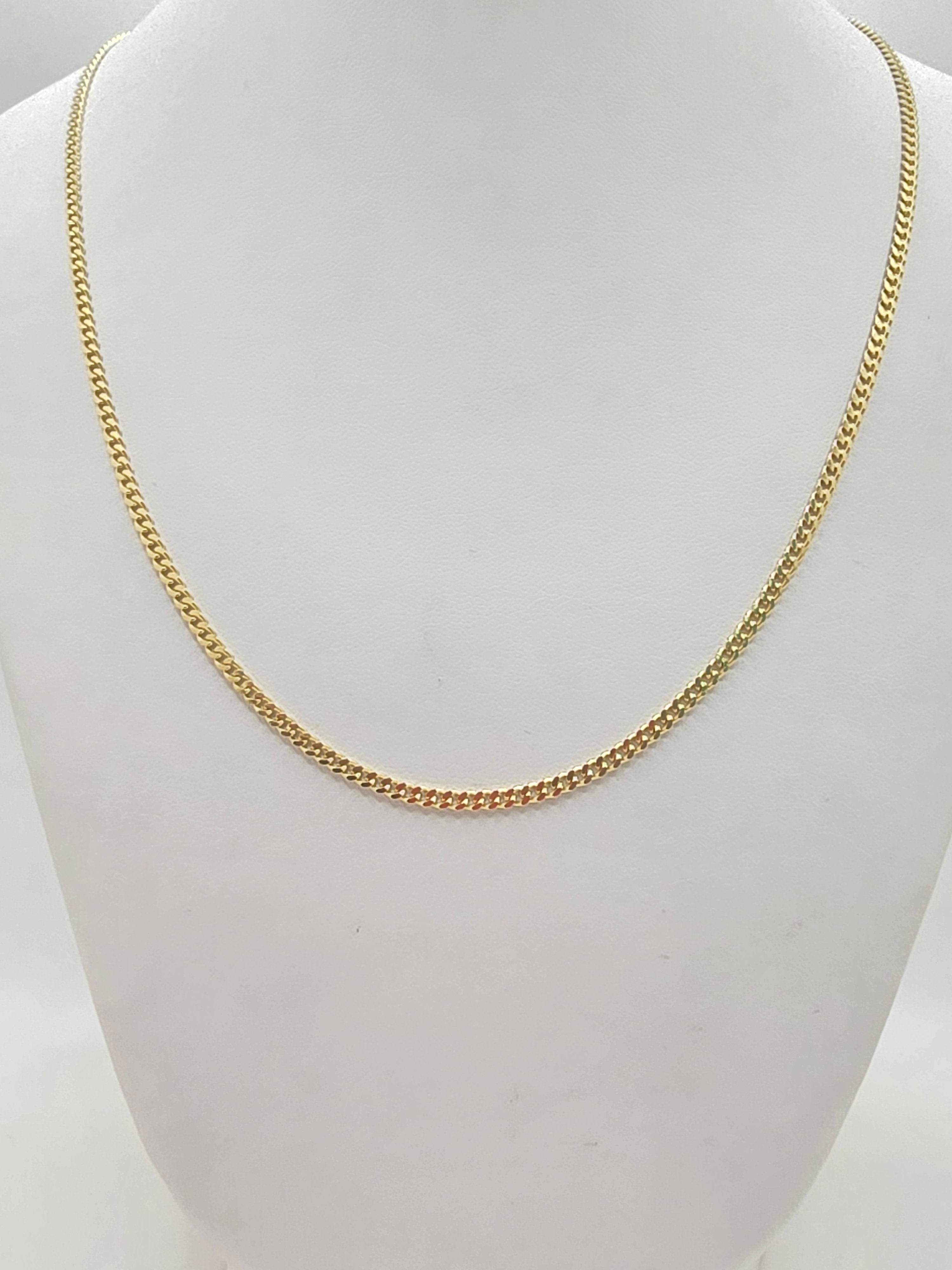 10KT SOLID MIAMI CUBAN CHAIN Size 24INCH 2.5MM Weight 11.2GR