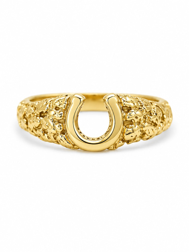 14KT NUGGET RING Size 2.5