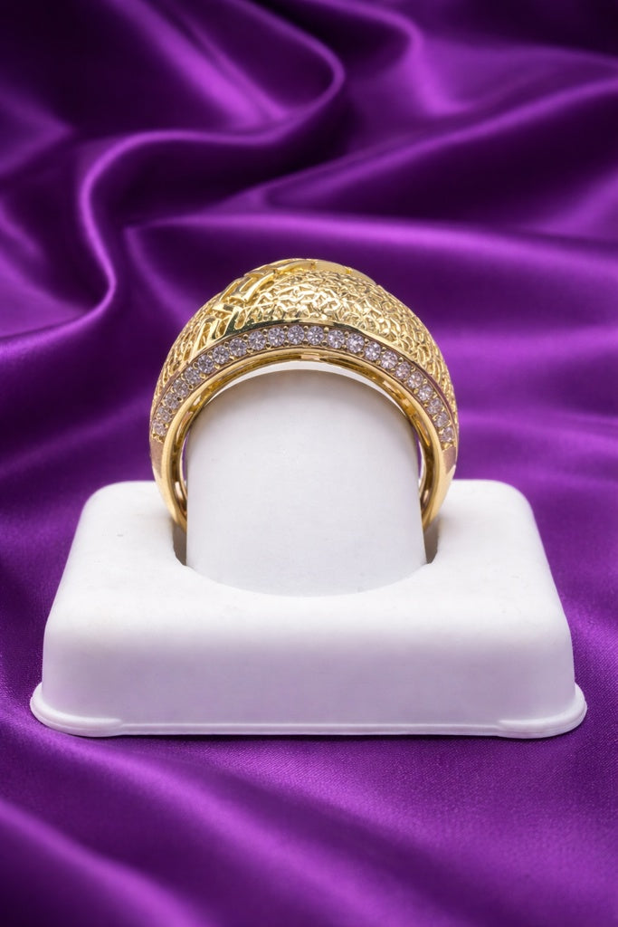 10KT MODERN GREEK STYLE RING Size 9-10 Weigth 3.6