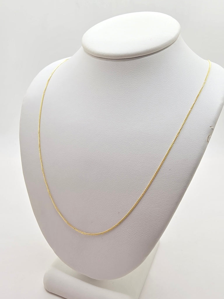 10KT BABY MIAMI CUBAN CHAIN Size 16INCH 0.8MM Weight 0.8GR