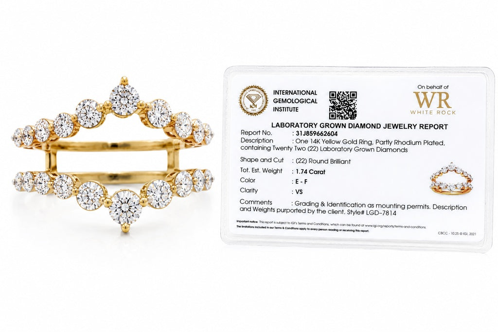 14KT LAB GROWN DIAMOND ENGAGEMENT RING+WOMAN Size 7