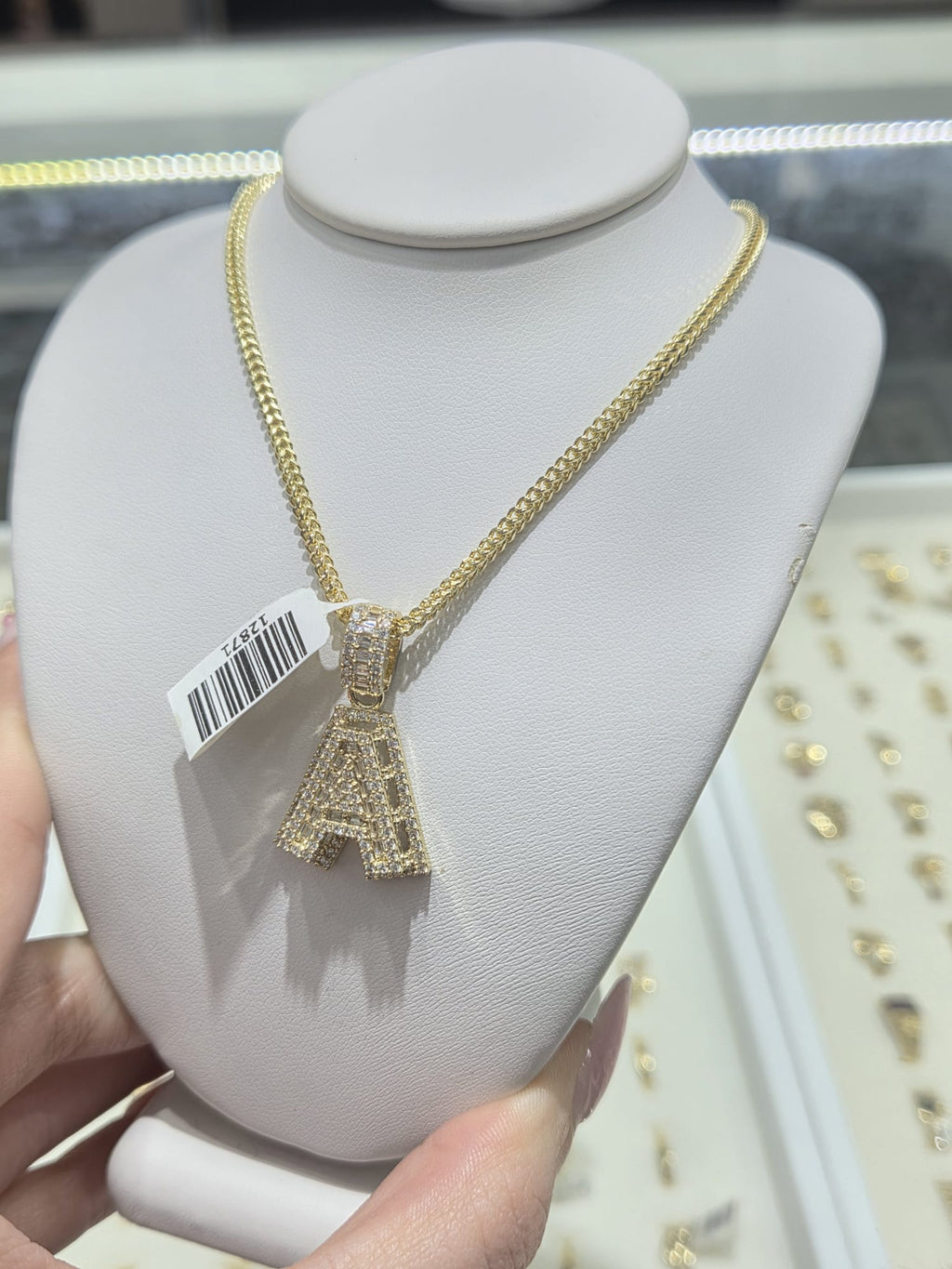 10KT chain letter A size 18inch