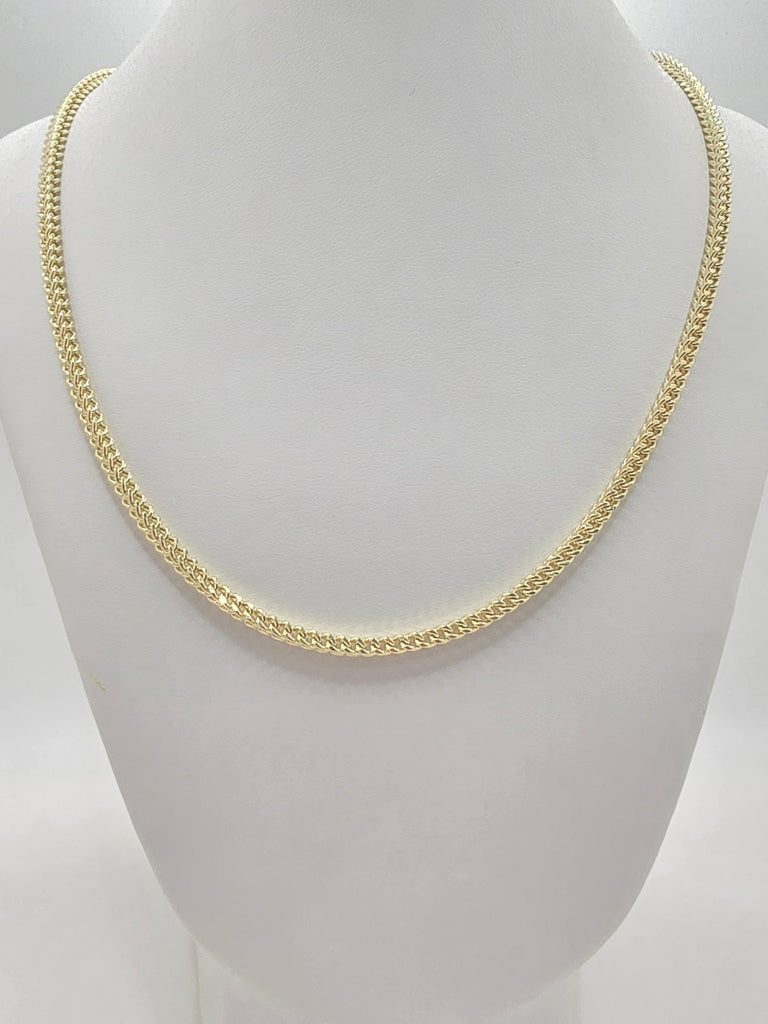 14KT HOLLOW FRANCO CHAIN Size 20INCH 3.5MM Weight 10.8GR