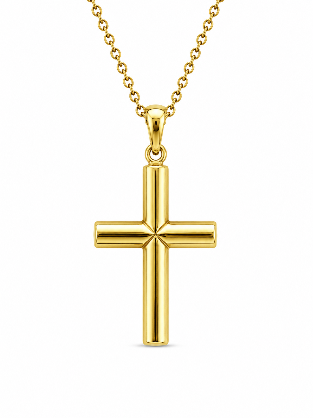 14KT MODERN CROSS PENDANDT Weight 0.5GR